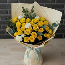 Букет цветов из:  Розы #REPLACE_PRED# Пелым