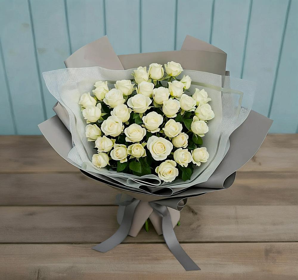 Букет Белоснежная нежность в Пелым