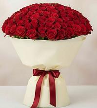 Букет 101 Красная роза Милано в Пелым