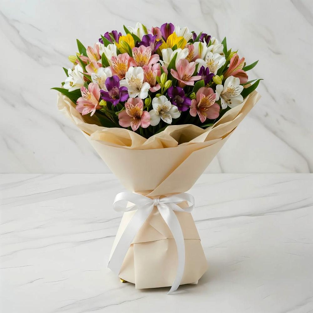 Букет цветов из: Альстромерии в Пелым