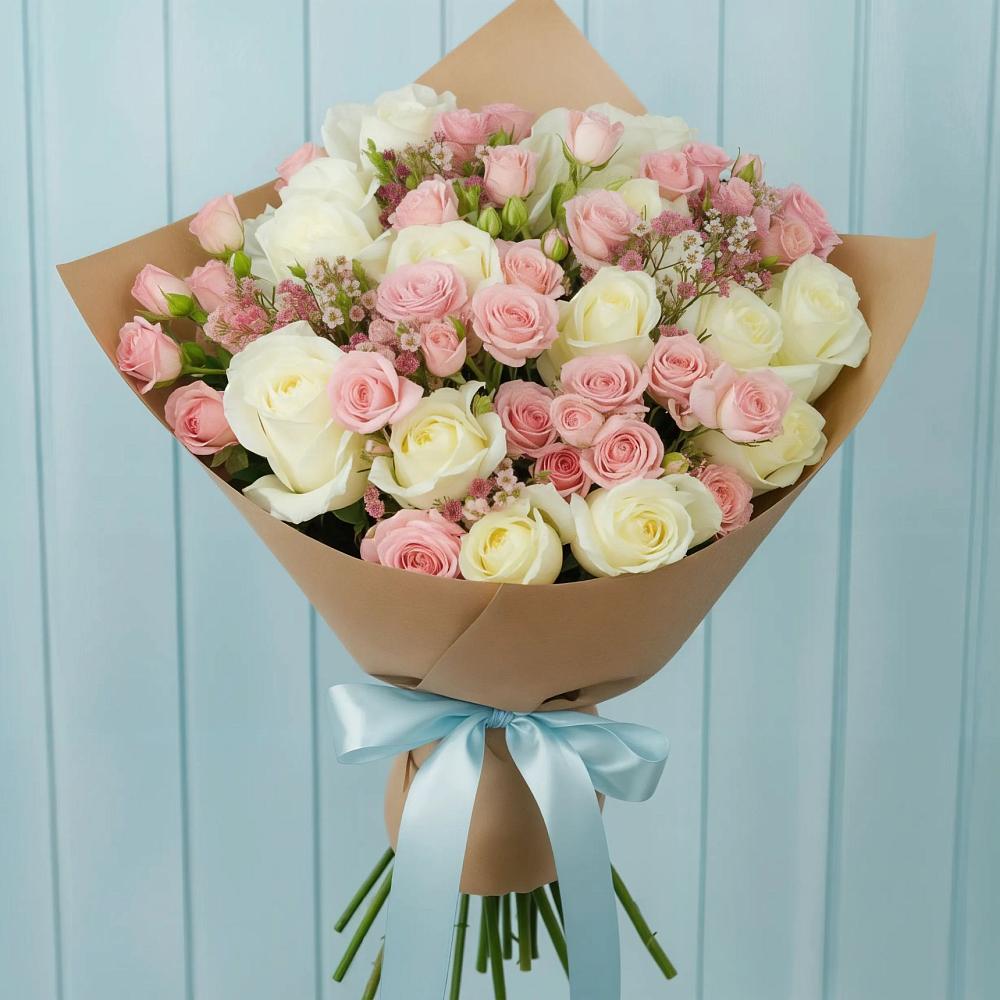 Букет цветов из: Розы в Пелым