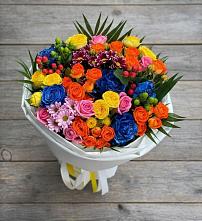 Букет цветов из:  Розы и Хризантемы в Пелым