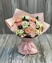 Букет цветов из:  Гвоздики, Розы и Хризантемы в Пелым