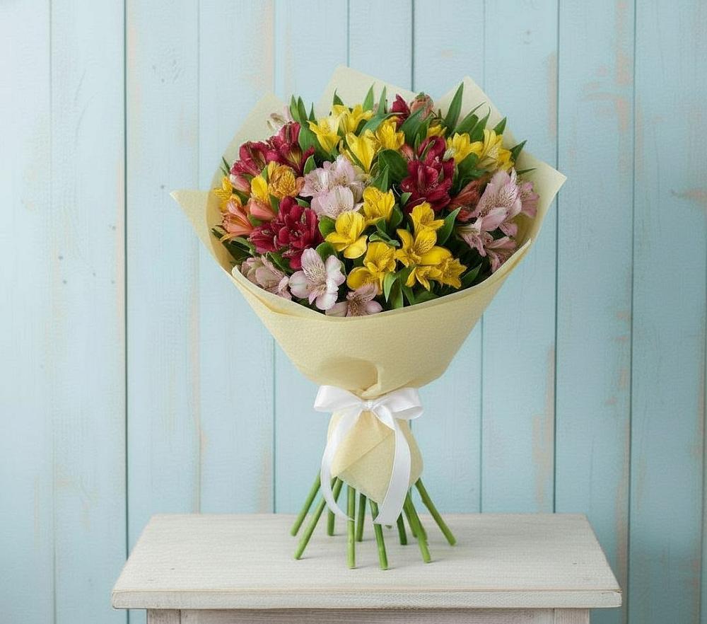 Букет цветов из: Альстромерии в Пелым